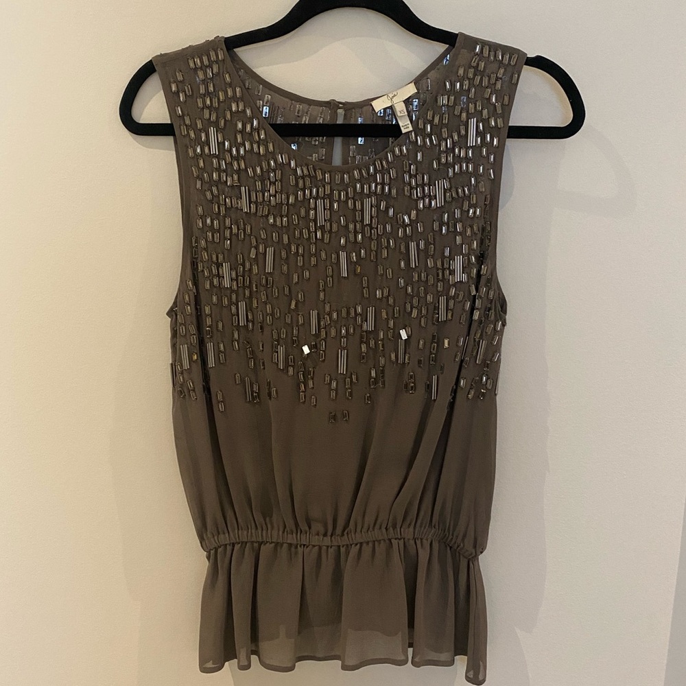 Joie Silk Embellished Top